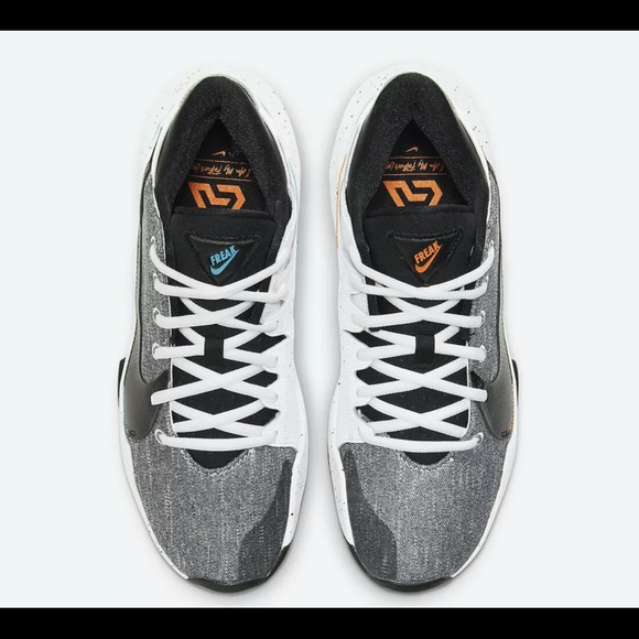 Nike Zoom Freak 2 Basketball Shoes White/Black/Bright Mango CK5424 101 Men's Szs - Picture 7 of 7